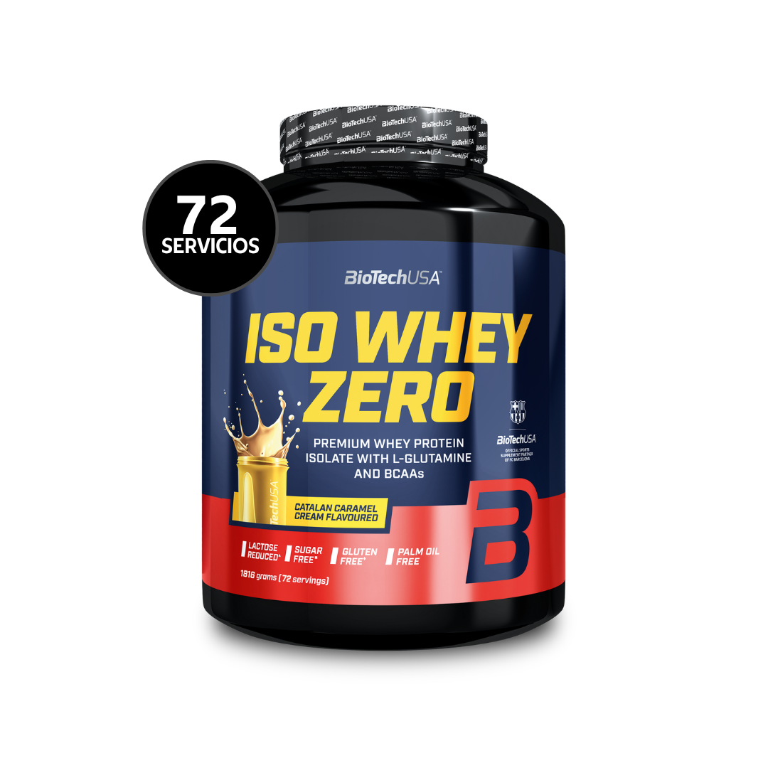 BioTechUSA Iso Whey Zero 1816 g | 72 Servicios · Whey Isolate · Sin Azúcar y Gluten