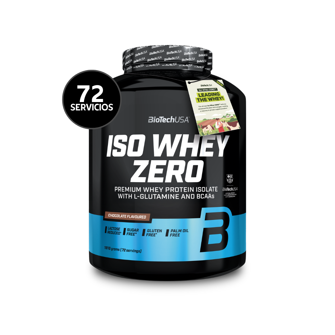 BioTechUSA Iso Whey Zero 1816 g | 72 Servicios · Whey Isolate · Sin Azúcar y Gluten