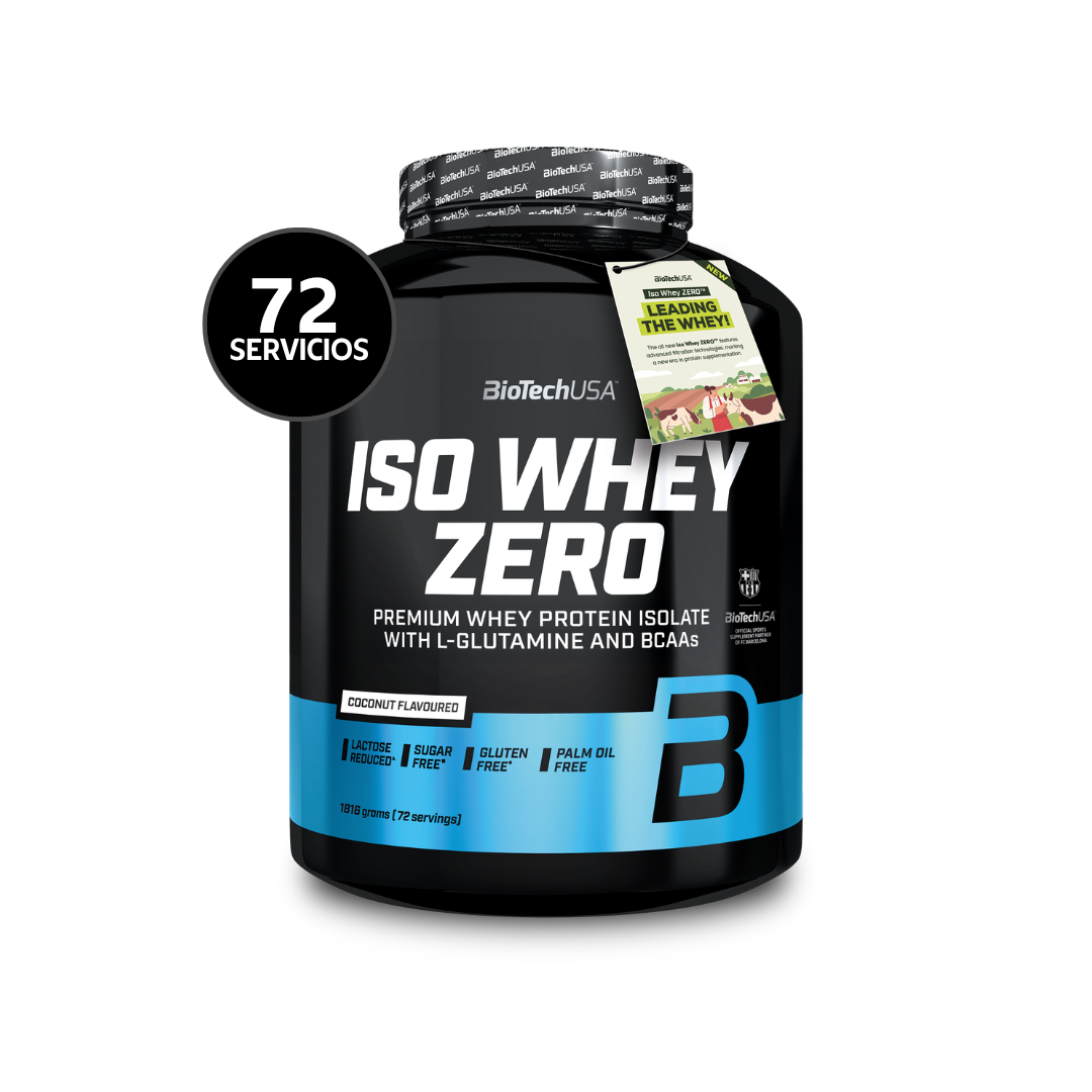 BioTechUSA Iso Whey Zero 1816 g | 72 Servicios · Whey Isolate · Sin Azúcar y Gluten