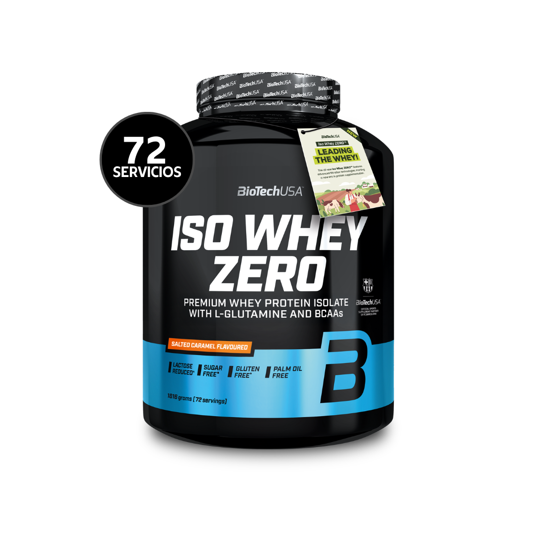 BioTechUSA Iso Whey Zero 1816 g | 72 Servicios · Whey Isolate · Sin Azúcar y Gluten