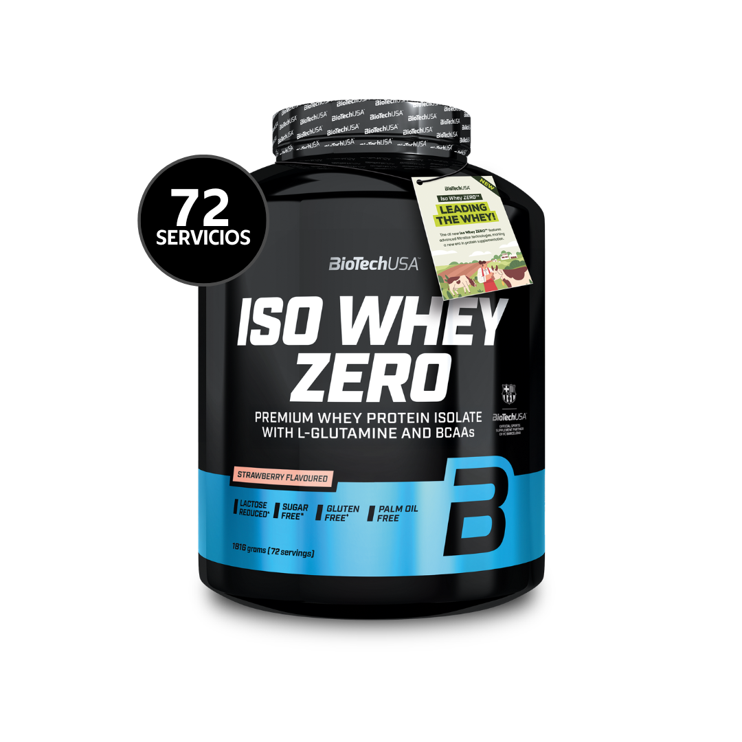 BioTechUSA Iso Whey Zero 1816 g | 72 Servicios · Whey Isolate · Sin Azúcar y Gluten