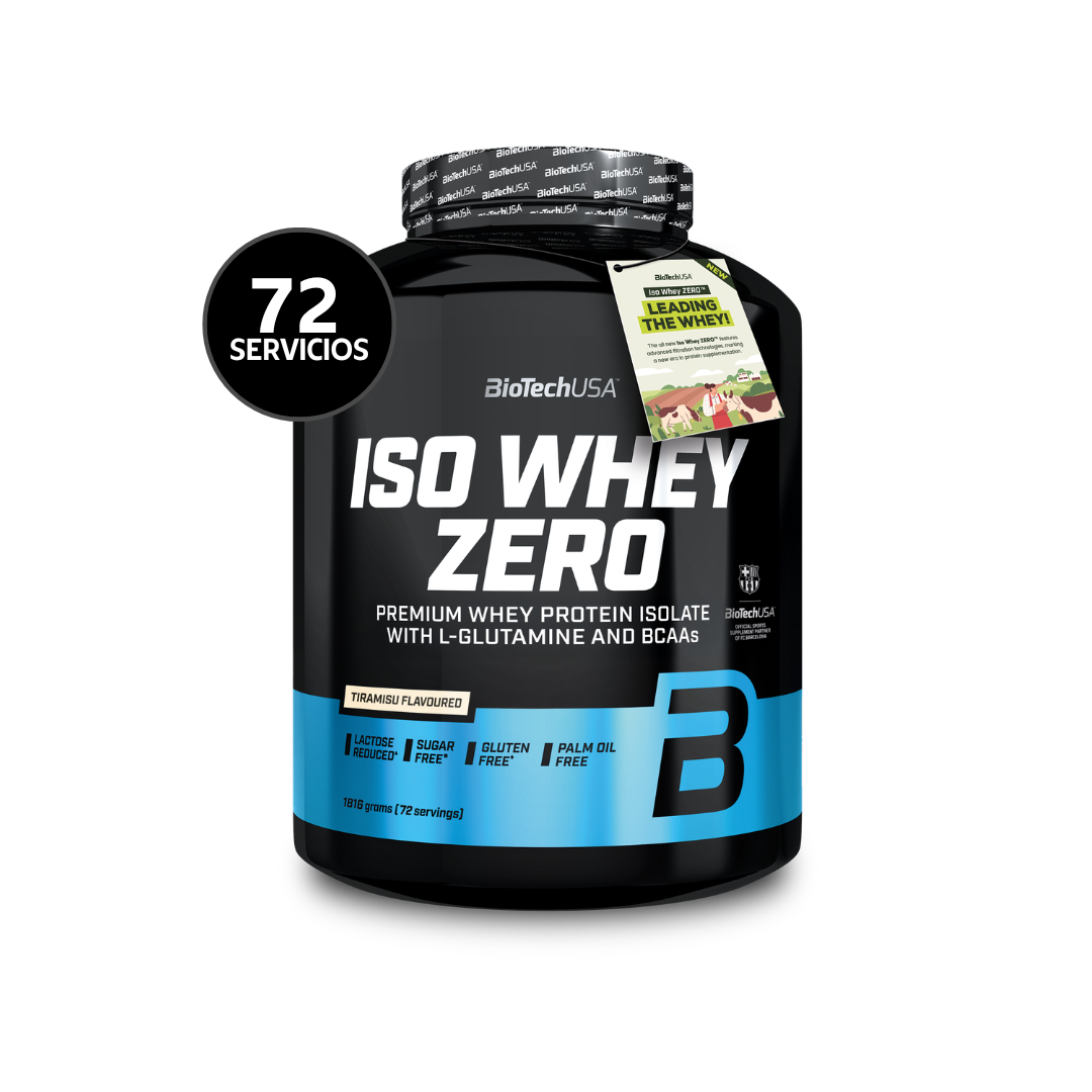 BioTechUSA Iso Whey Zero 1816 g | 72 Servicios · Whey Isolate · Sin Azúcar y Gluten