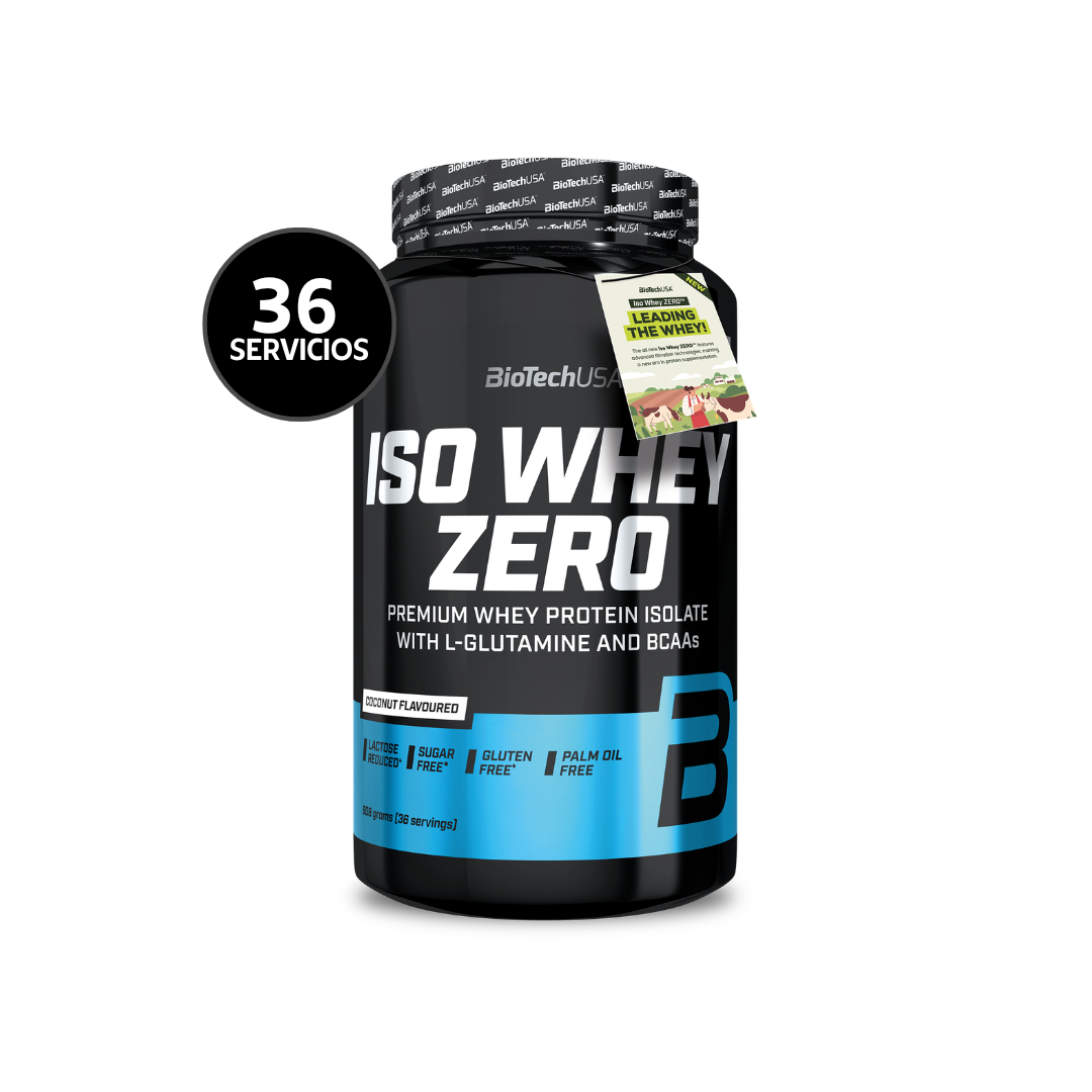 BioTechUSA Iso Whey Zero 908 g | 36 Servicios · Whey Isolate · Sin Azúcar y Gluten