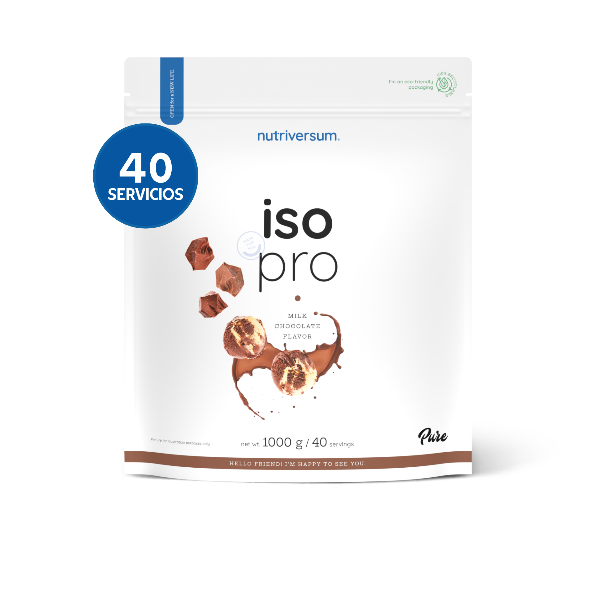 Proteína Iso Pro - Nutriversum - 1000g / 40 Servicios