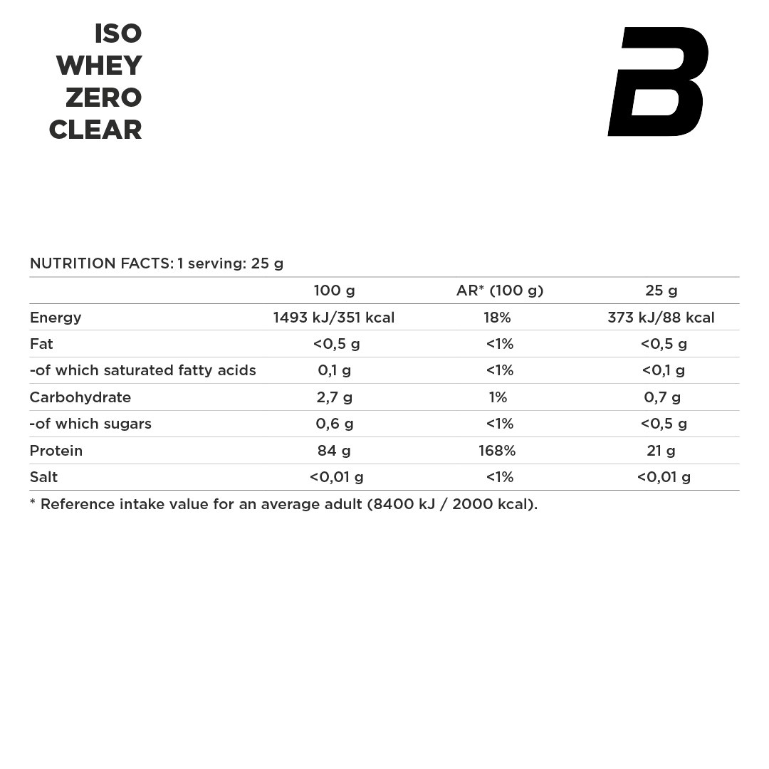 ISO Whey Zero Clear 1000 gramos 40 Servicios