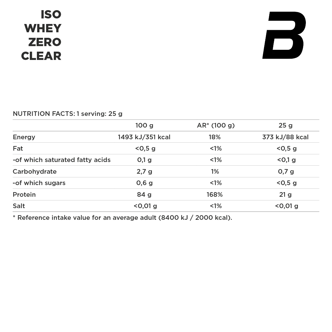 ISO Whey Zero Clear Protein 40 servicios