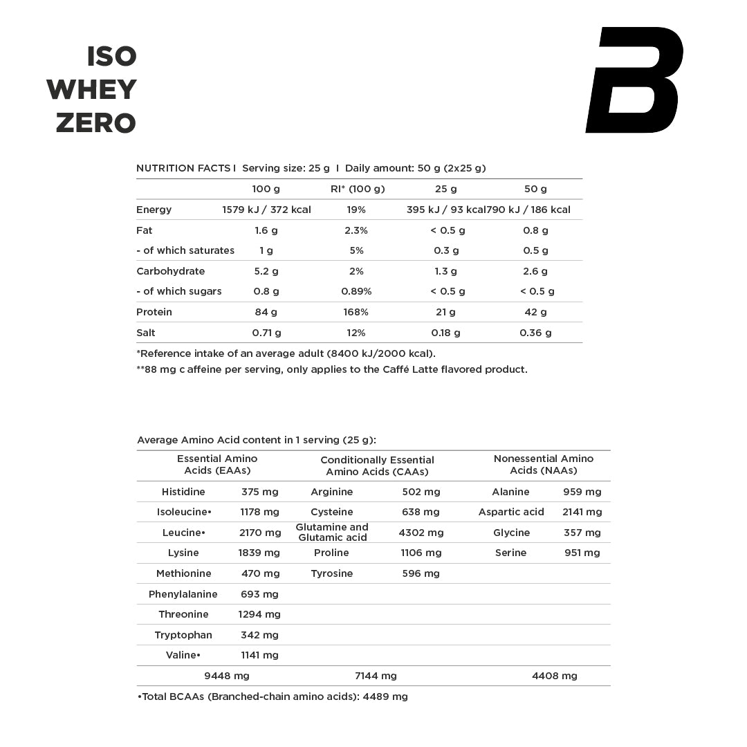 ISO Whey Zero BioTech 500G - 20 Servicios