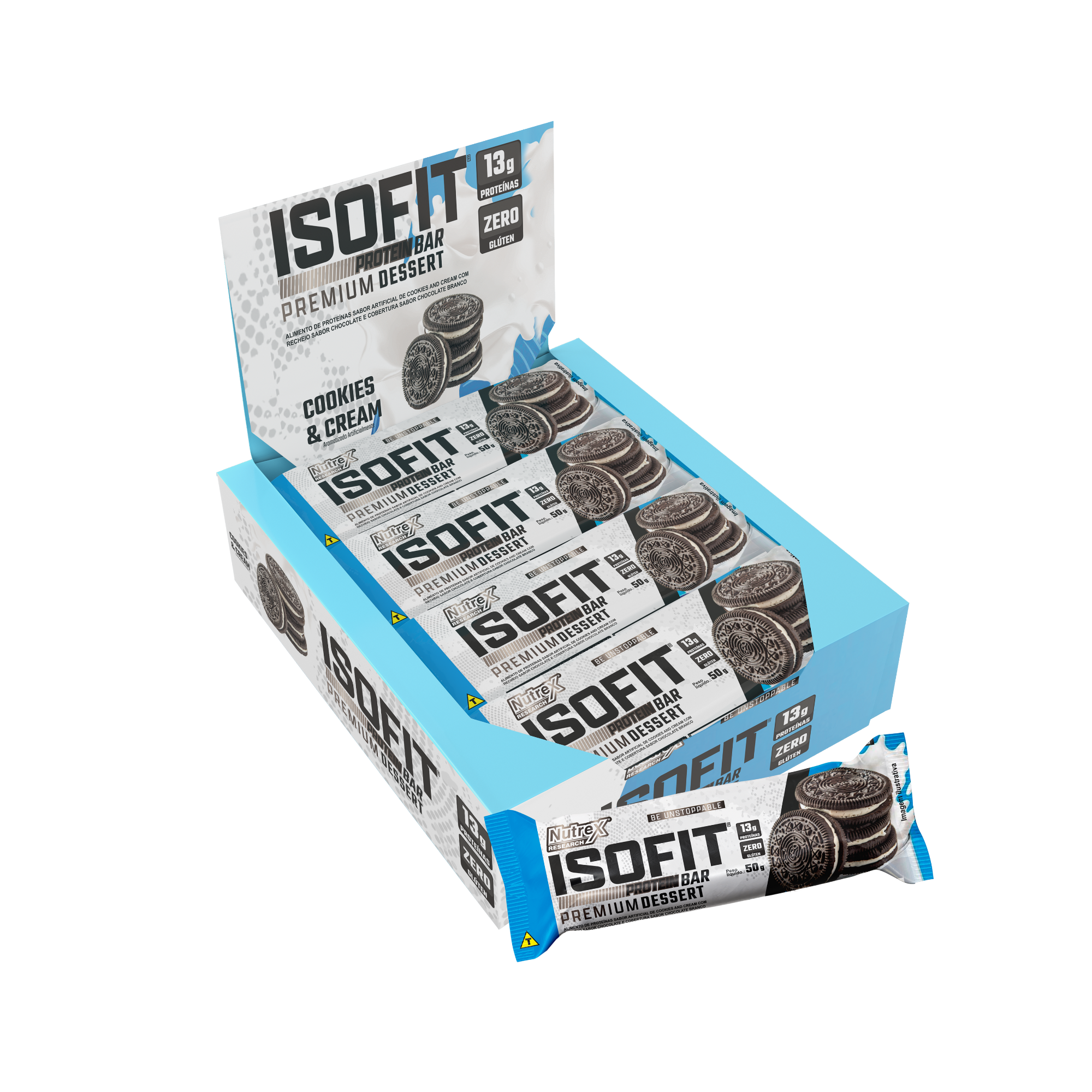 Nutrex Isofit Protein Bar (caja de 12 Unidades)