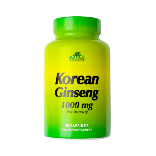 Alfa Vitamins Korean Ginseng 1000 mg 60 Caps