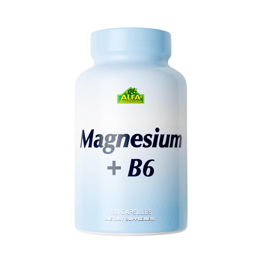 Alfa Vitamins Magnesium + B6 500 Mg 100 Caps