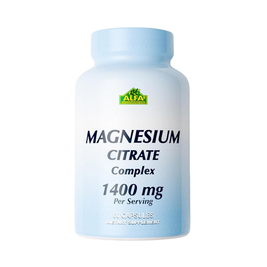 Alfa Vitamins Magnesium Citrate Complex 1400mg 60 Caps