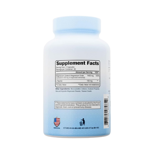 Alfa Vitamins Magnesium Citrate Complex 1400mg 60 Caps