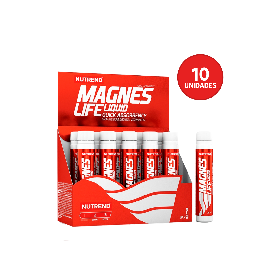 Nutrend Magnes Life Magnesio Líquido 25 ml | Caja 10 Unidades · Función Muscular y Nerviosa