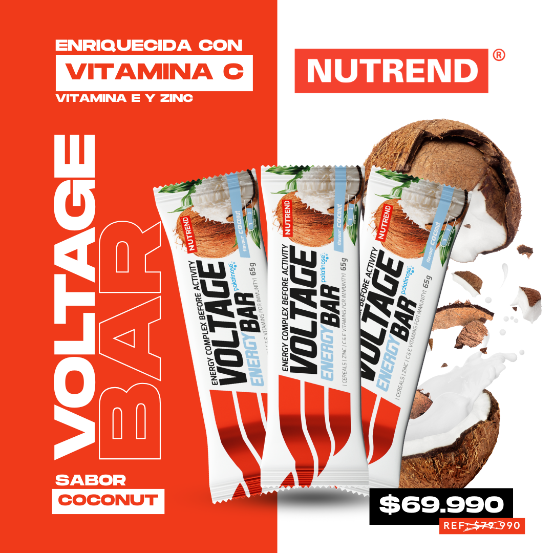 Nutrend Voltage Energy Bar 65 g | Barra Energética para Deportes y Actividades de Resistencia