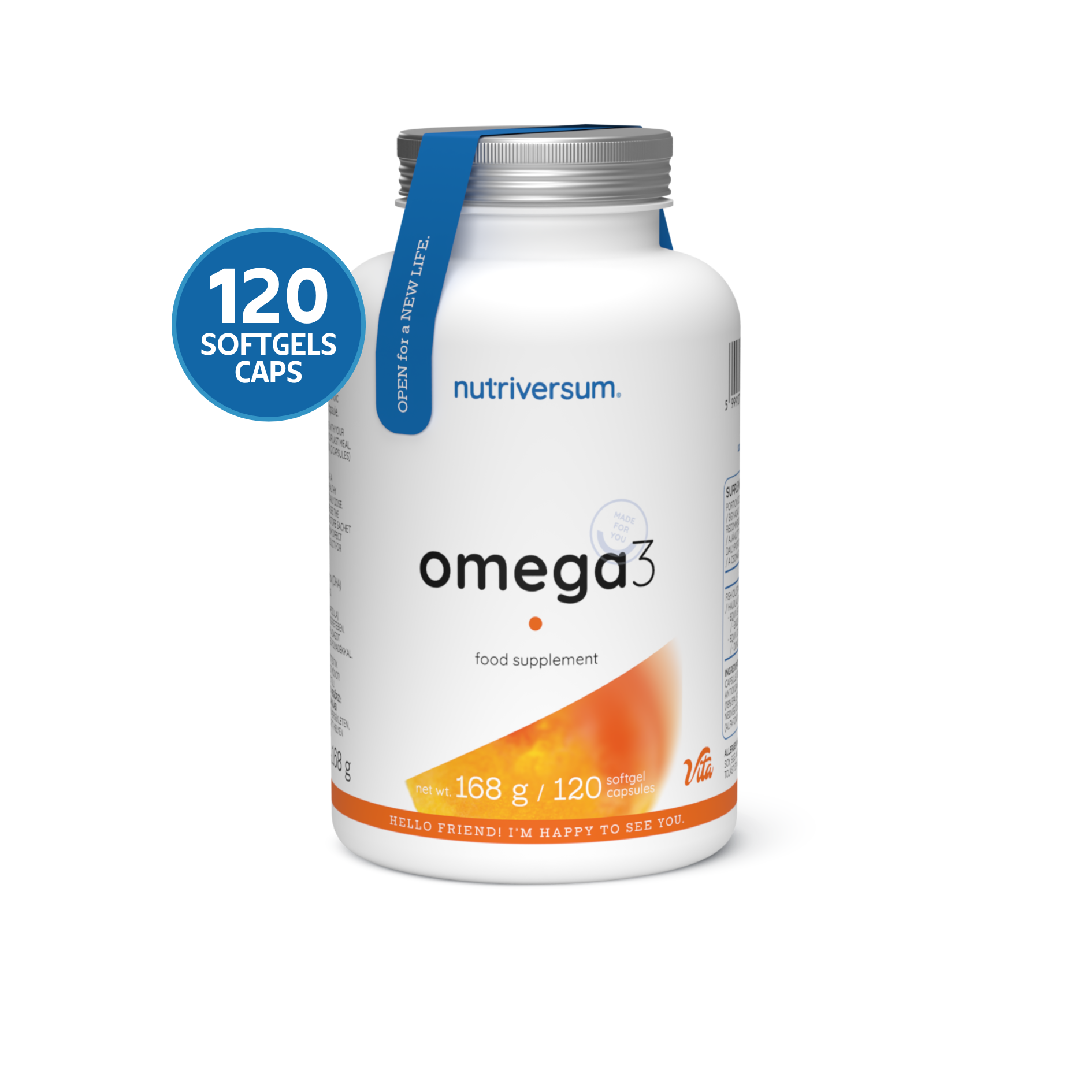 Omega 3 - Nutriversum - 168g / 60 Softgels Caps