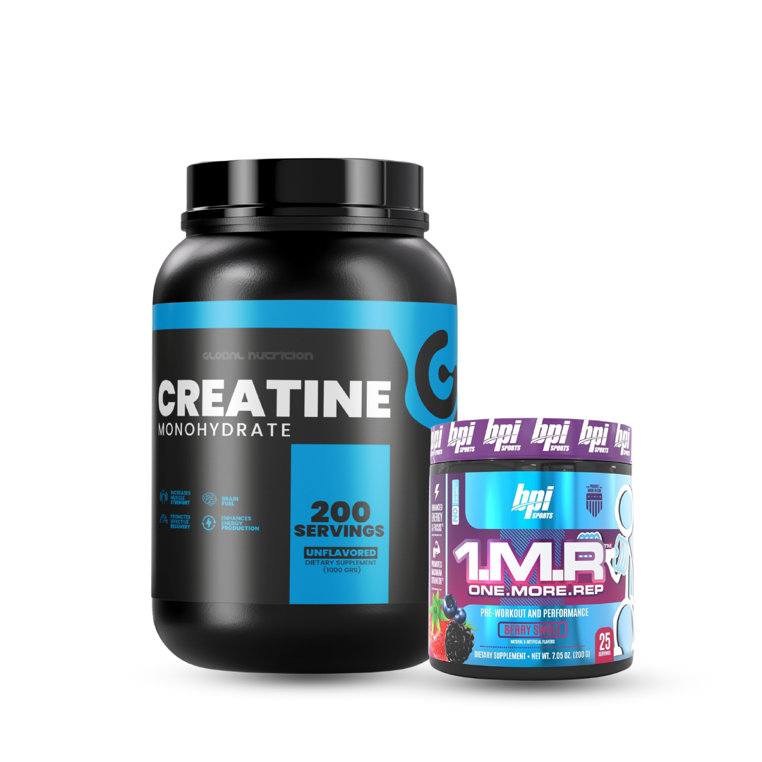 PACK Creatina 1 Kg + Pre Workout 1.M.R