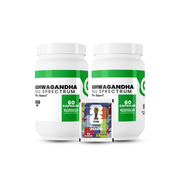 Pack 2 Ashwagandha Full Spectrum 450mg Global Nutrition + Regalo 1 Sobre Mundial 2026