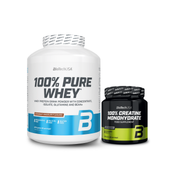 Pack BioTechUSA 100% Pure Whey + Creatina | Combo Proteína y Recuperación Muscular