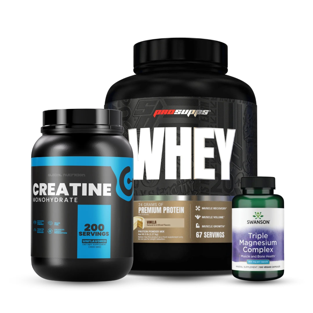 PACK del FLACO ! Proteina + Creatina + Triple Magnesio