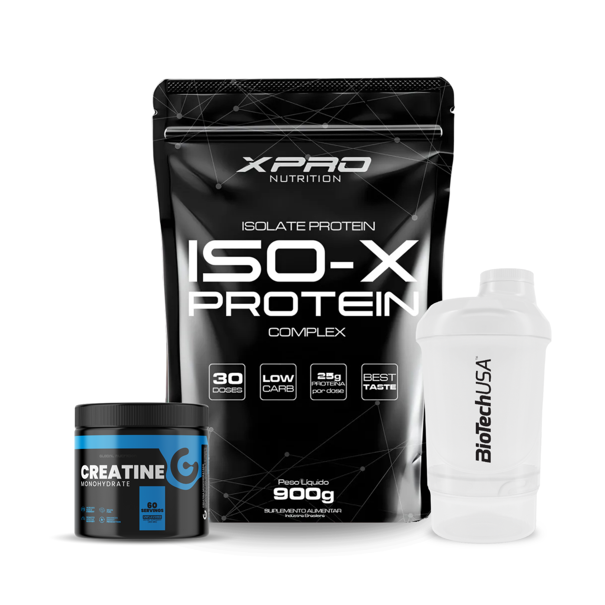 PACK Proteina X-PRO + Creatina + Shaker