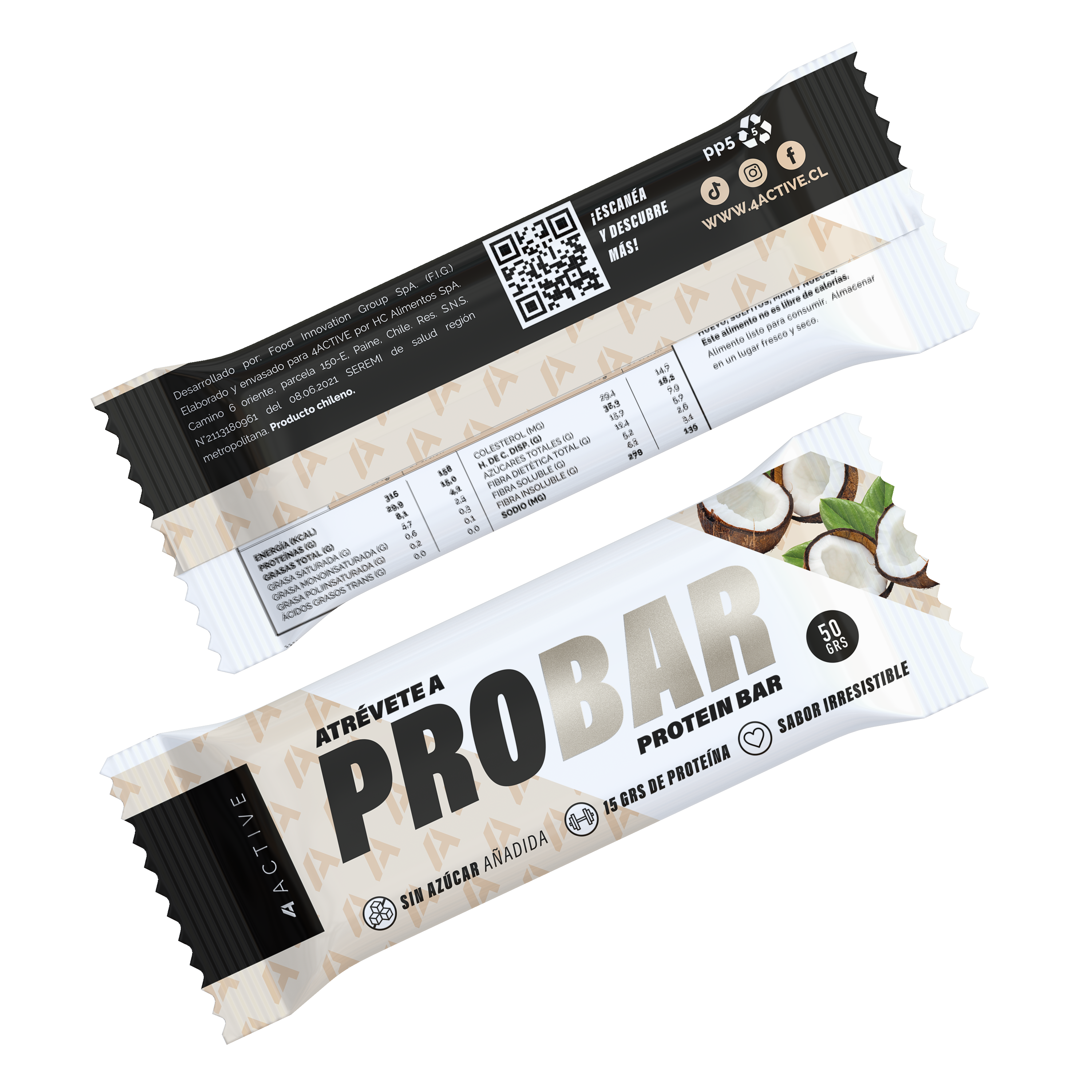 4active Probar Protein Bar 50G - 16 Unidades