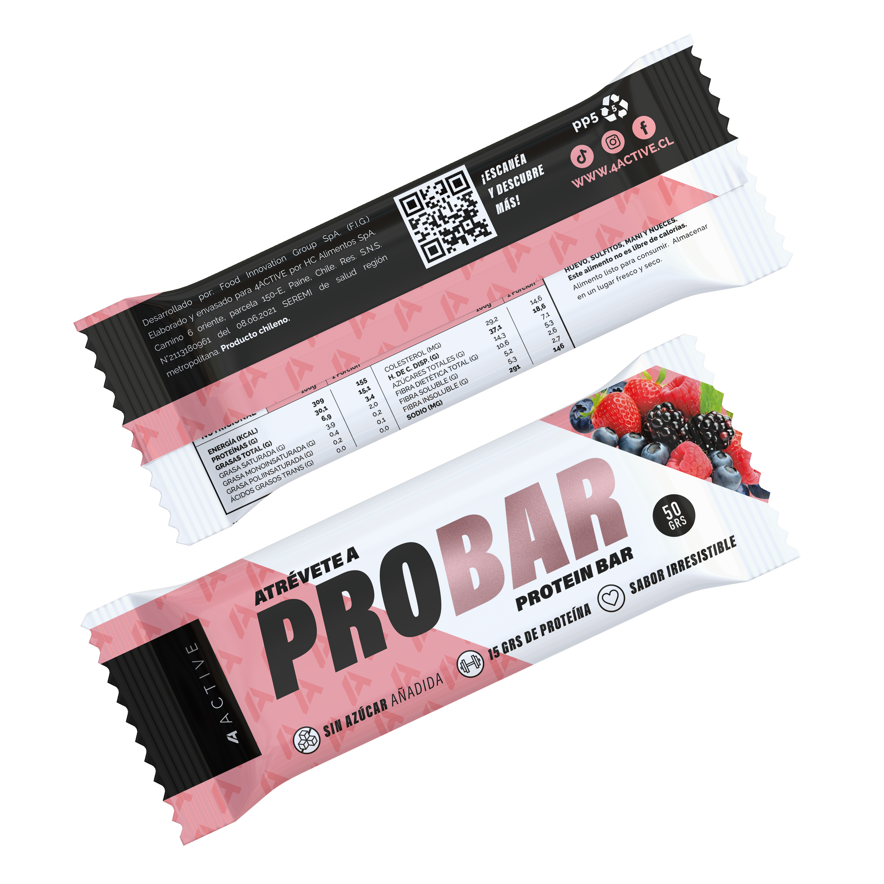 4active Probar Protein Bar 50G - 16 Unidades