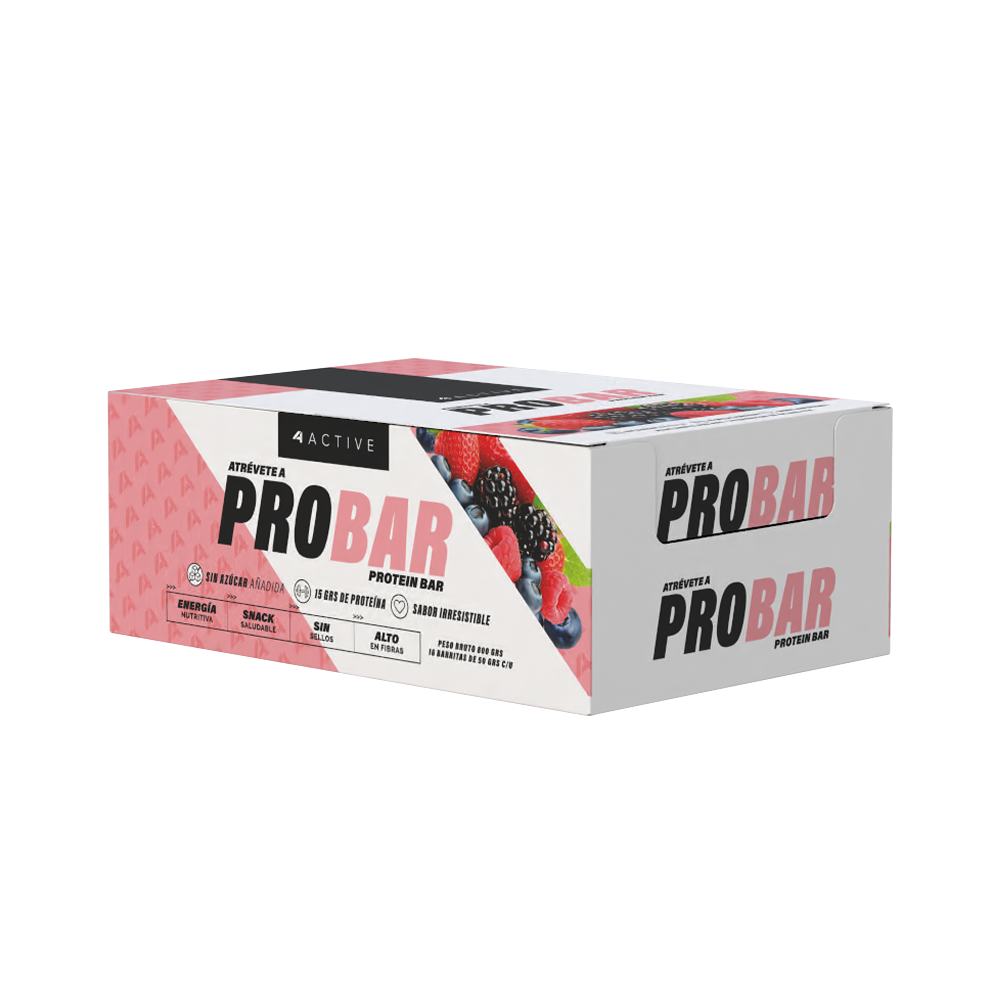 4active Probar Protein Bar 50G - 16 Unidades