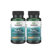 PACK Swanson 2x NAC N-Acetil Cisteína 1.000 mg | 120 Tabletas
