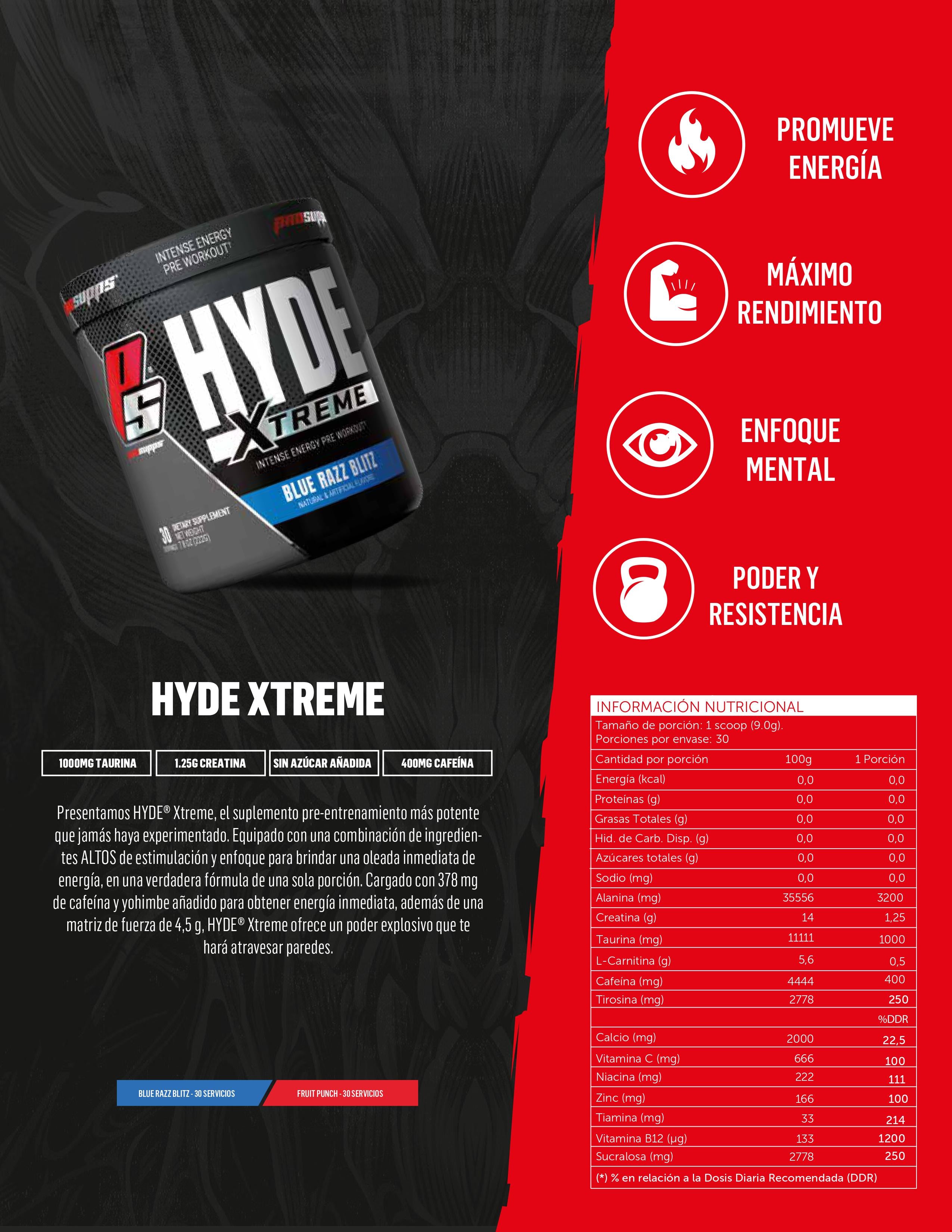 Prosupps Mr. Hyde Xtreme - 30 Servicios