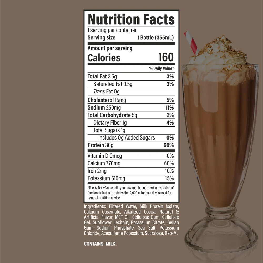 RAW Nutrition Protein RTD - Unidad · Batido de Proteína Listo para Tomar · Alto en Proteína- 30 Gramos de proteína