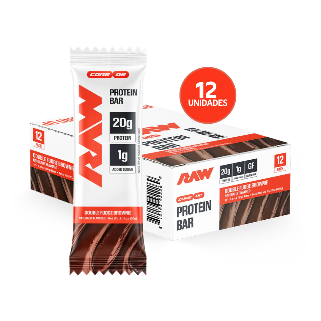 RAW Nutrition Protein Bar 12 Pack | Barras de Proteína · Snack Alto en Proteína