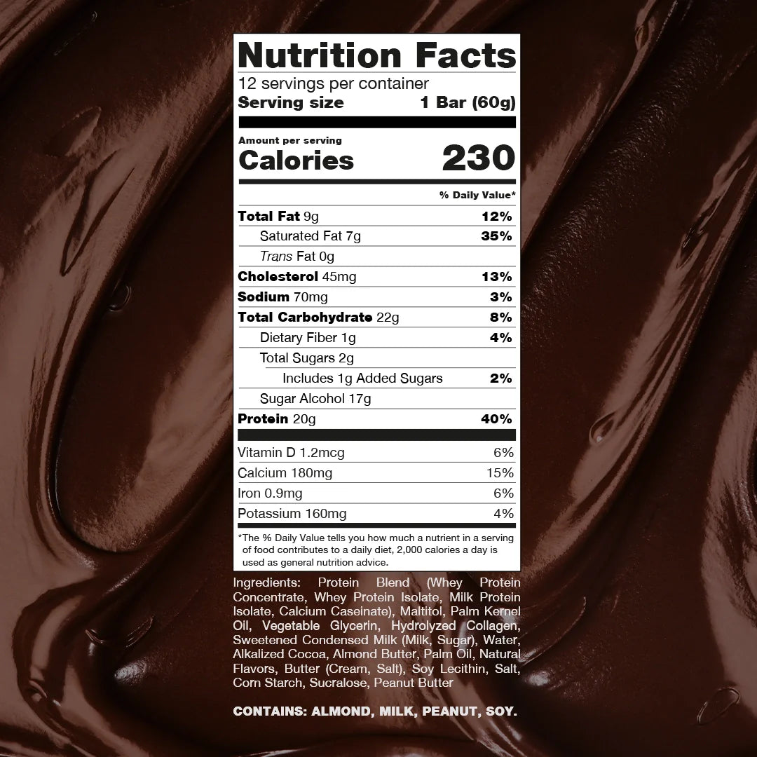 RAW Nutrition Protein Bar 12 Pack | Barras de Proteína · Snack Alto en Proteína - 21 gramos de proteína