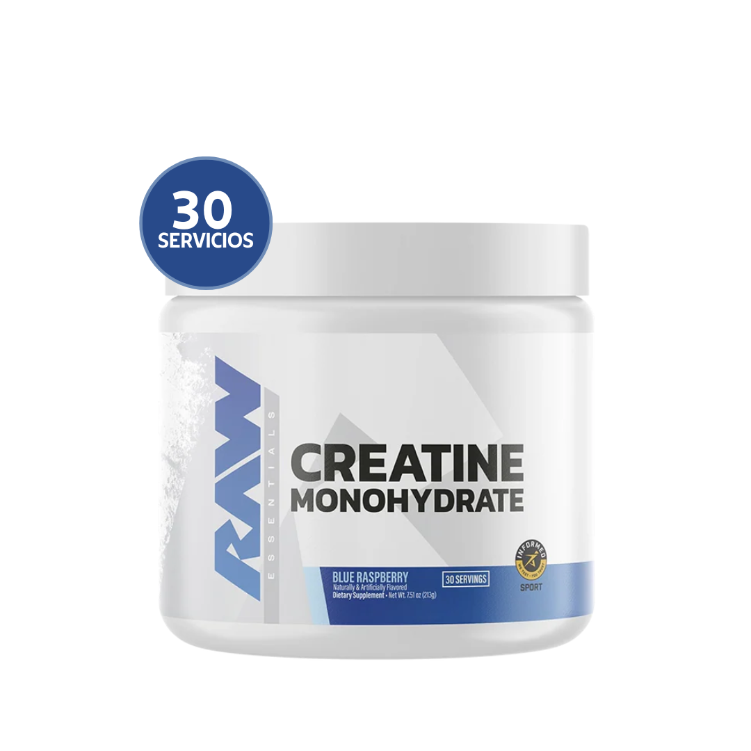RAW Nutrition Creatine 150 g | 30 Servicios · Creatina Monohidratada · Fuerza y Rendimiento