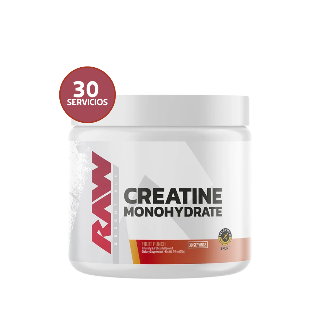 RAW Nutrition Creatine 150 g | 30 Servicios · Creatina Monohidratada · Fuerza y Rendimiento