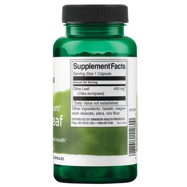 Olive Leaf Swanson 400 mg 60 capsulas