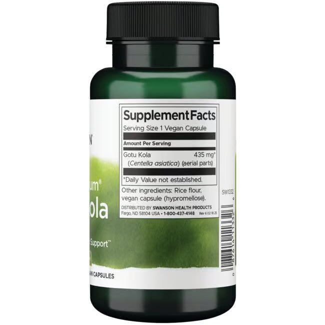 Gotu Kola Swanson 435 mg 60 capsulas