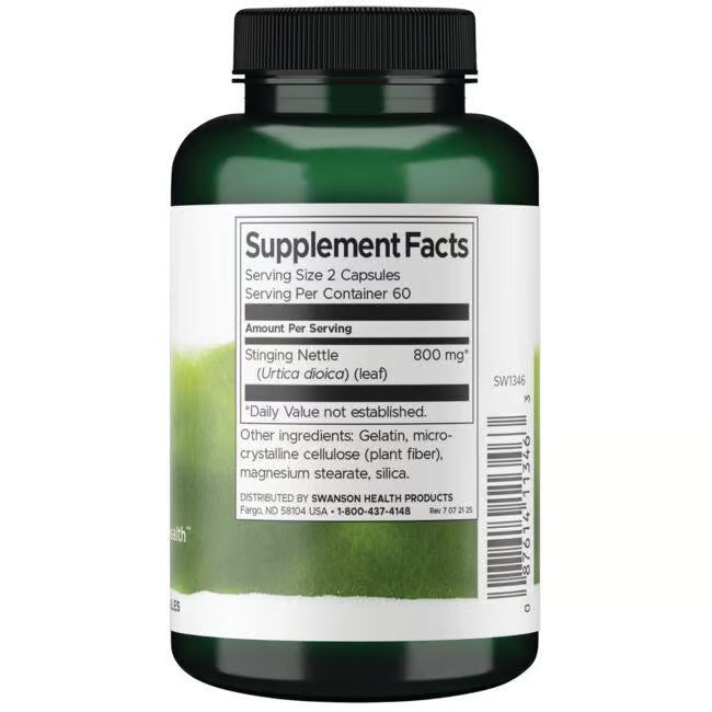 Stinging Nettle Leaf Swanson 400 mg 120 Capsulas