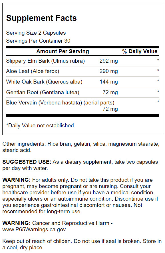 Swanson Colon Helper Apoyo Intestinal | 60 Cápsulas · Salud Digestiva y Detox