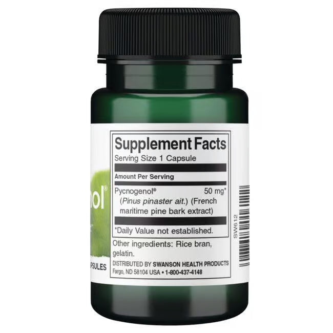 Swanson Pycnogenol 50 mg | 50 Cápsulas · Antioxidante y Salud Cardiovascular