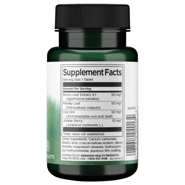 Swanson Water Pills Herbal | 120 Tabletas · Balance de Líquidos
