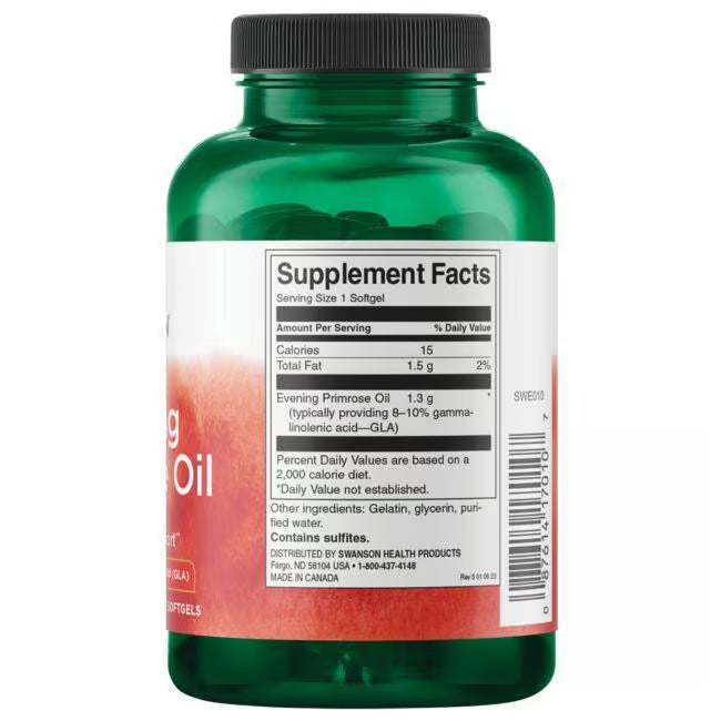 Evening Primrose oil Swanson 500 mg 100 Cápsulas