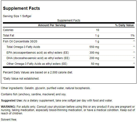 Swanson Super EPA 100 Softgels | EPA Omega-3