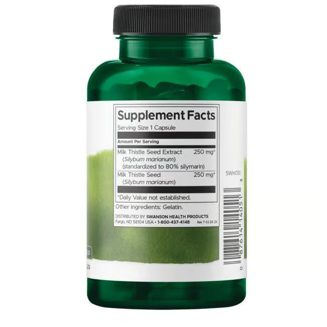 Milk Thisthle Swanson Sylmarin 120 Capsulas