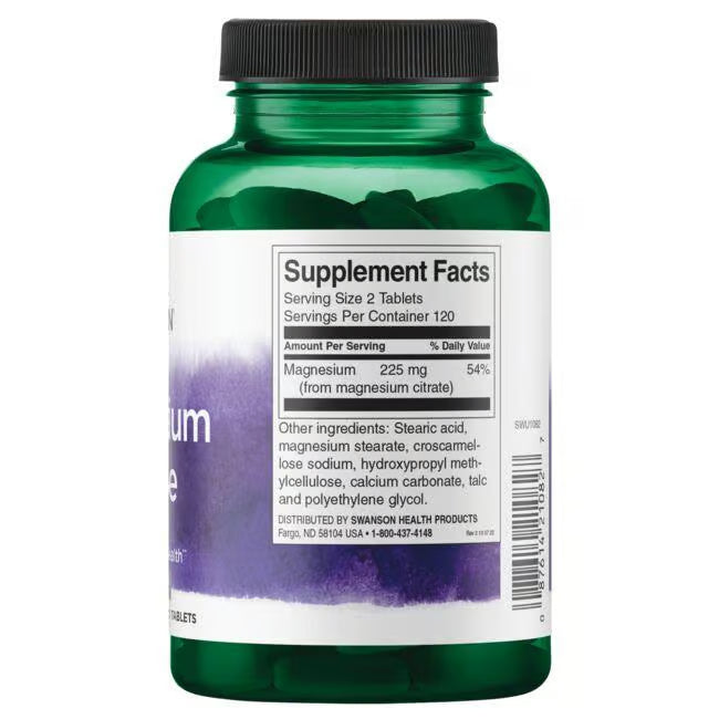 Magnesium Citrate Swanson 240 tabletas