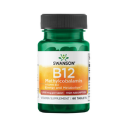 Swanson Vitamin B-12 Methylcobalamin - High Absorption 5,000 Mcg 60 Tabs