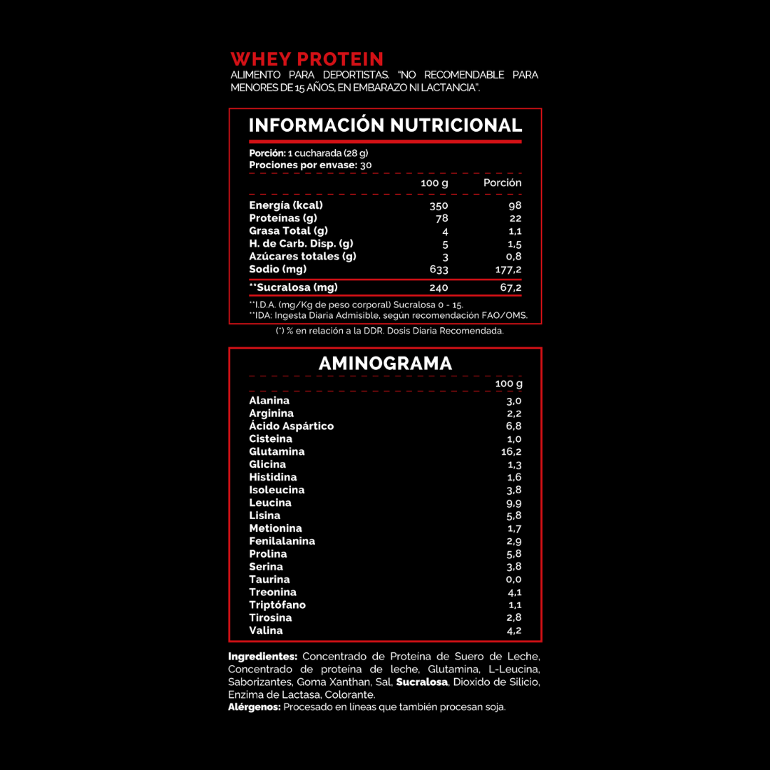 4Active Whey Protein 840 g | 30 Servicios · 22g Proteína · Recuperación Muscular Diaria