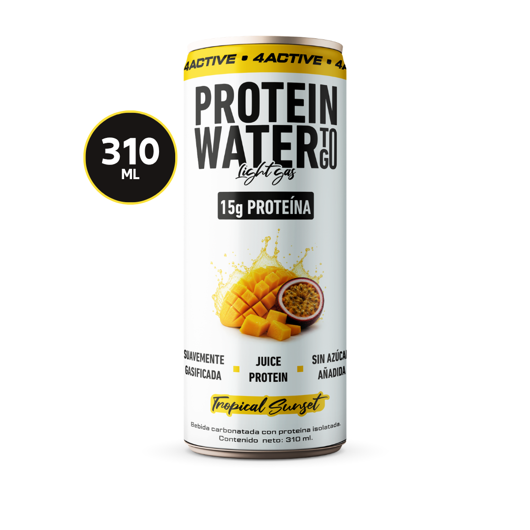 4Active Protein Water To Go Light Gas 15g Proteína 310 ml | Bebida Proteica