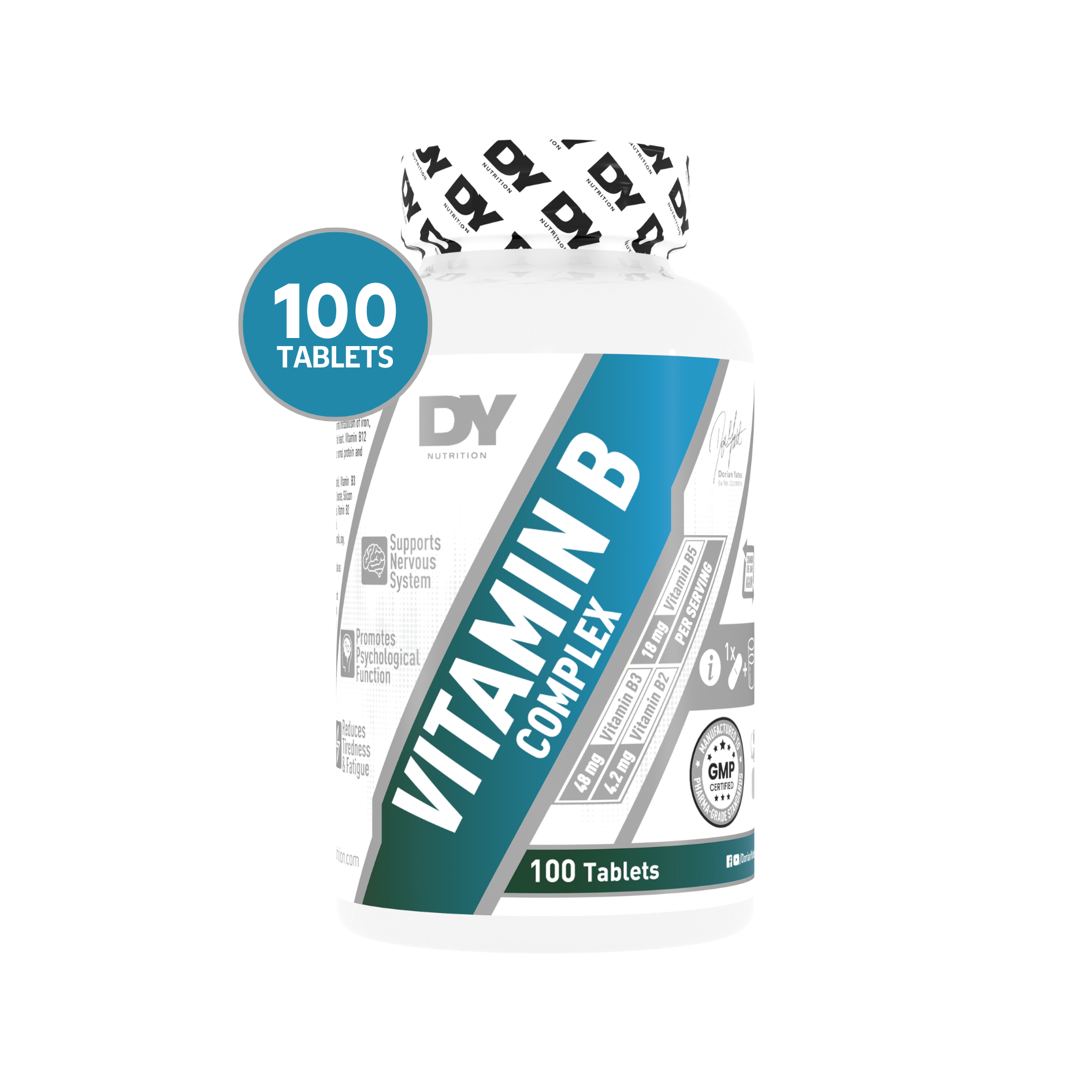 Vitamina B Complex Dorian Yates 100 Tabletas