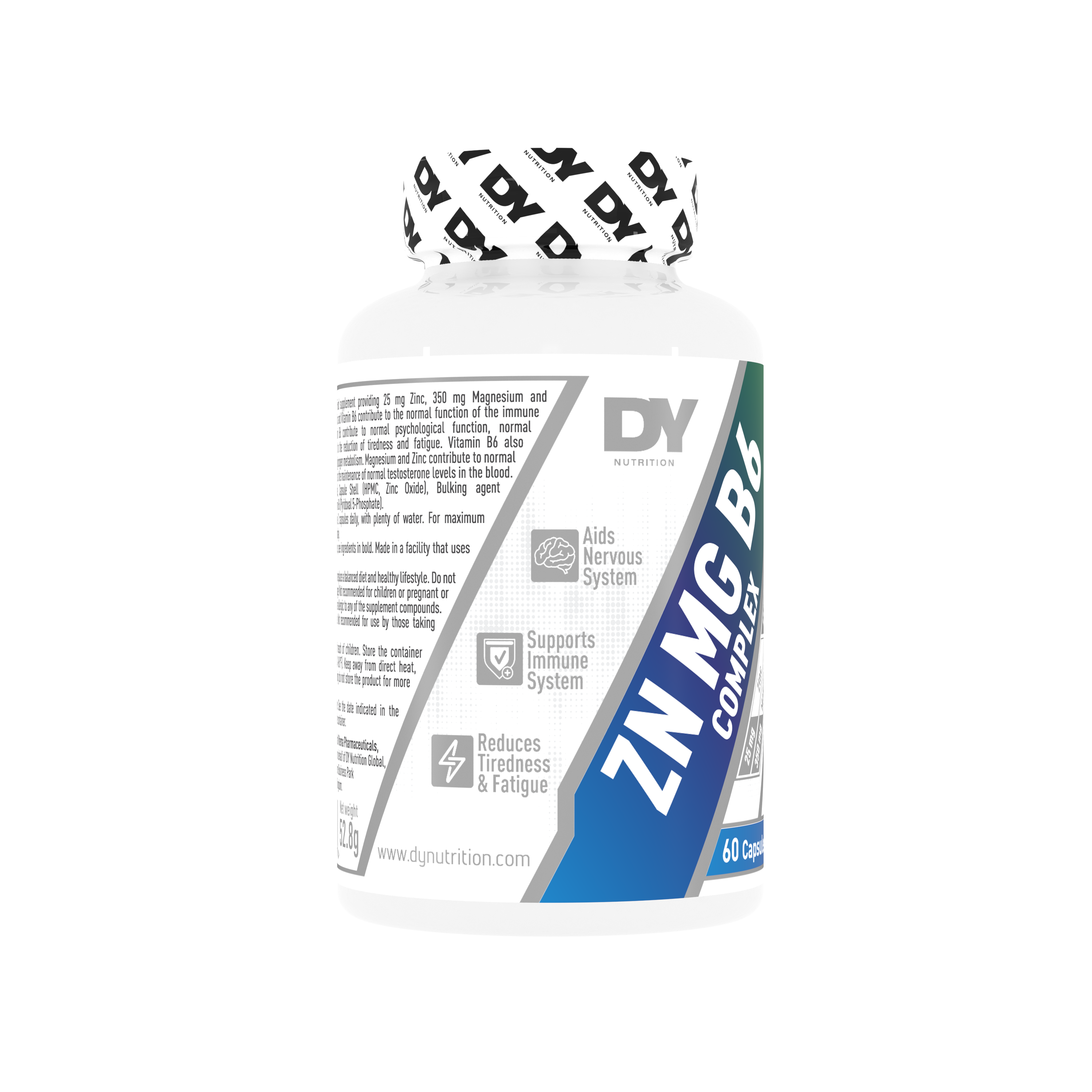 Dynutrition ZMA ZN MG B6 Complex Dorian Yates | 60 Cápsulas · Recuperación y Sueño
