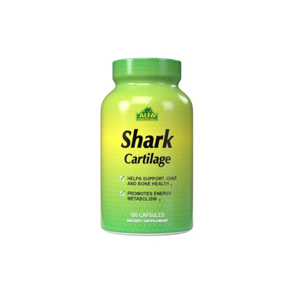 Alfa Vitamins Shark Cartilage 1500mg 100 Caps